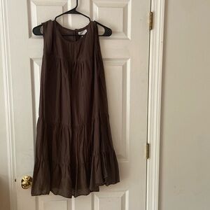 Cotton silk tiered velvet mini size M